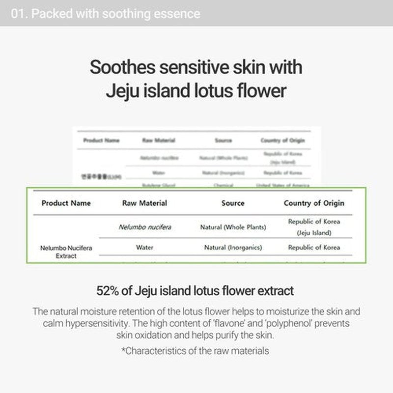 ROVECTIN Calming Lotus Sheet Mask | Soothing Face Mask for Sensitive Skin – Hydrating, Calming, Barrier Repair & Redness Relief with Lotus Extract