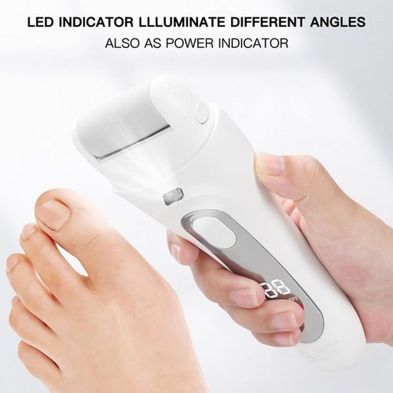 Electric Feet Callus Removers Rechargeable,Portable Electronic Foot File Pedicure Tools, Electric Callus Remover Kit,Professional Pedi Feet Care Perfect for Dead,Hard Cracked Dry Skin Ideal Gift