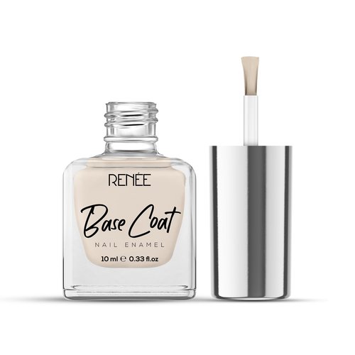 RENEE Base Coat Nail Enamel, Quick Drying, Long Lasting, Chip Resisting Formula with Full Coverage, One Stroke Application, Translucent Layer, 10 Ml