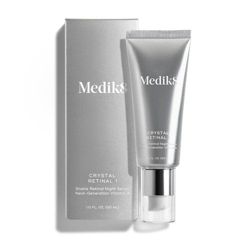 Medik8 Crystal Retinal 1 - Advanced Firming Retinaldehyde Night Serum with Hyaluronic Acid - 1 oz