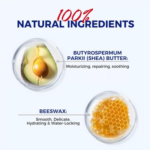 Moisturizing Repairing Lip Balm, 2-Pack,Designed for Chapped Lips, Gently Exfoliates, Deeply Hydrates and Locks in Moisture. Enriched with Shea Butter and Beeswax.