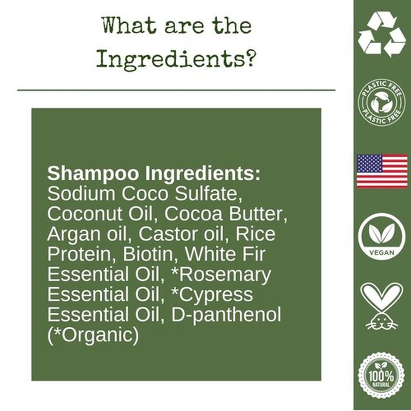 /liv/ Nature Shampoo Bar | Growth and Volume for Thin Hair | Rosemary, Biotin, Castor Oil | Travel Essentials | Handmade in USA 1-pk
