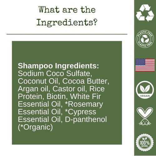 /liv/ Nature Shampoo Bar | Growth and Volume for Thin Hair | Rosemary, Biotin, Castor Oil | Travel Essentials | Handmade in USA 1-pk