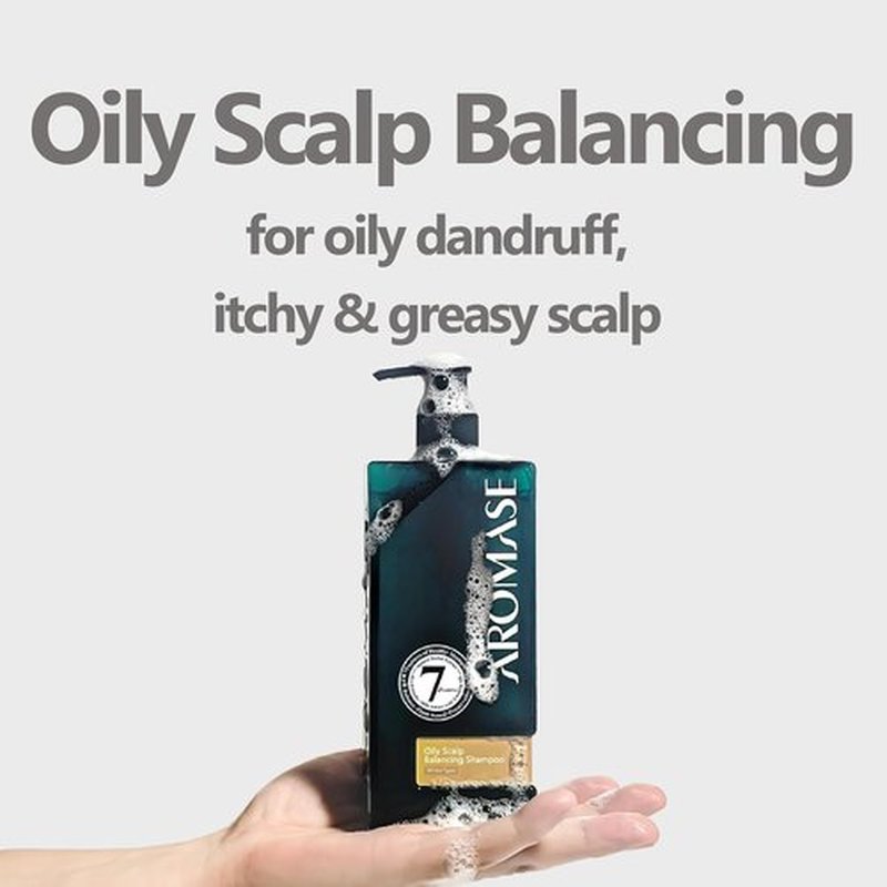 Aromase Oily Scalp Balancing Shampoo - Dandruff Control for Oily Scalps | 14 FL OZ