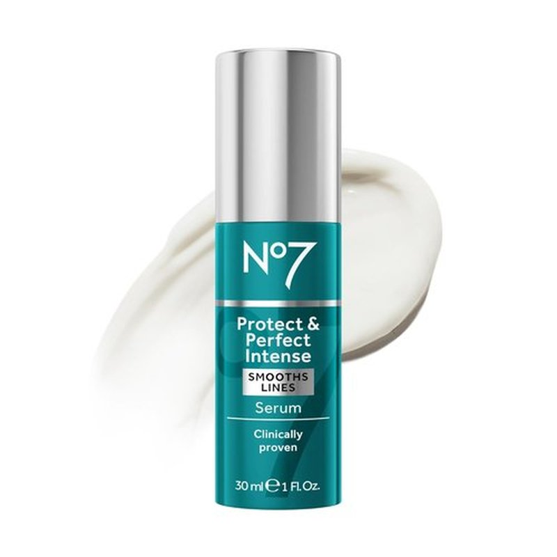 No7 Protect & Perfect Intense Advanced Serum - Anti-Aging Face Serum with Hyaluronic Acid - 1 fl oz
