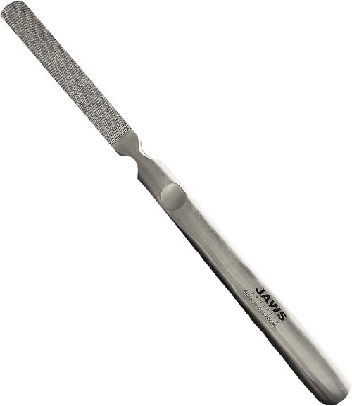 Jaws Podiatry Callus Grater - Surgical Grade Stainless Steel for Efficient Callus Removal | Ergonomic Handle, Silver