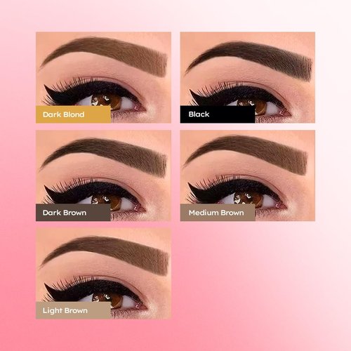 MENELA Eyebrow Henna Tint Kit – Dark Brown – Up to 60 Applications, DIY & For Professional Use, 2.5g Henna + 15ml Fixer, Bamboo Extract, Easy At-Home Brows, Ammonia-Free, Vegan