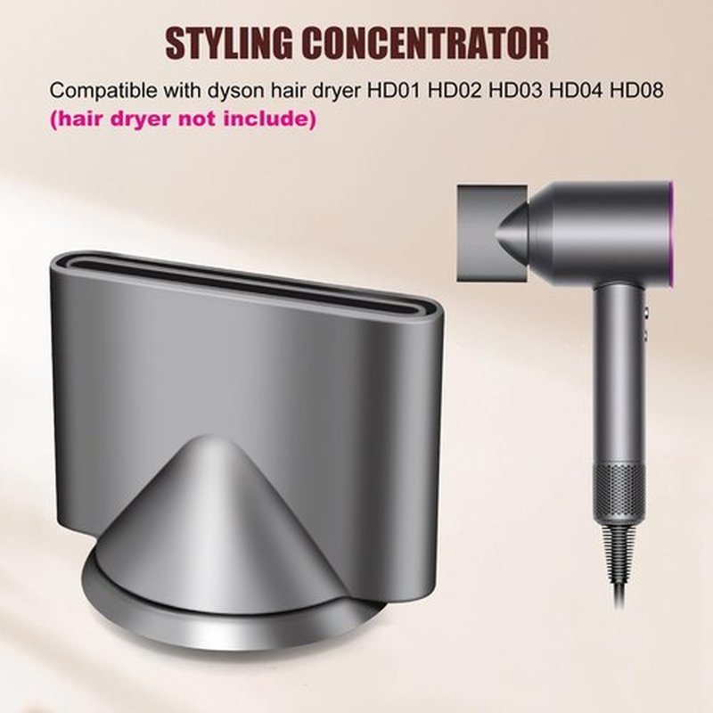 Odashen Gentle Air Attachments/Diffuser/Styling/Concentrator/Smoothing Nozzle Accessories for Dyson Supersonic Hair Dryer HD01,HD02,HD03 (Styling Concentrator)