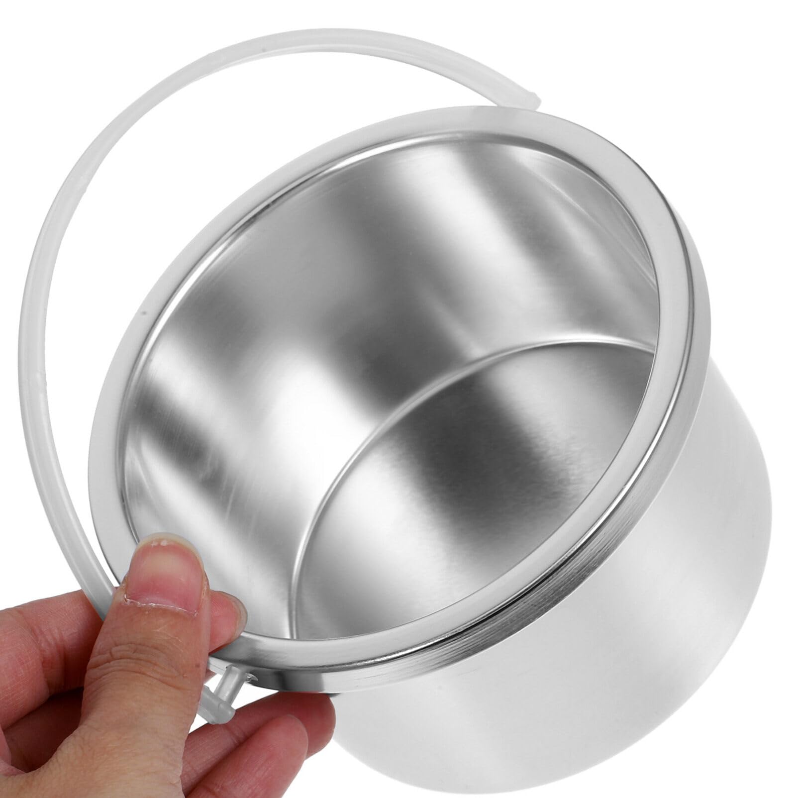 Healeved Wax Warmer Replacement Pot Aluminum Inner Pot for Hair Removal Wax Melting 4.72 X 4.72 X 2.48 in Replacement Accessory Easy to Clean
