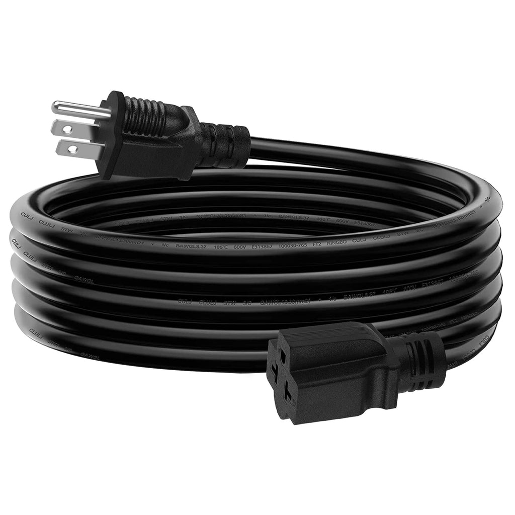 LAKCZIO 6 FT 12 Gauge Extension Cord, 12AWG 15Amp 5-15P Household AC Plug Adapter to 20Amp 5-15R, 5-20R, 6-15R, 6-20R, T Blade Outlet Power Cord.