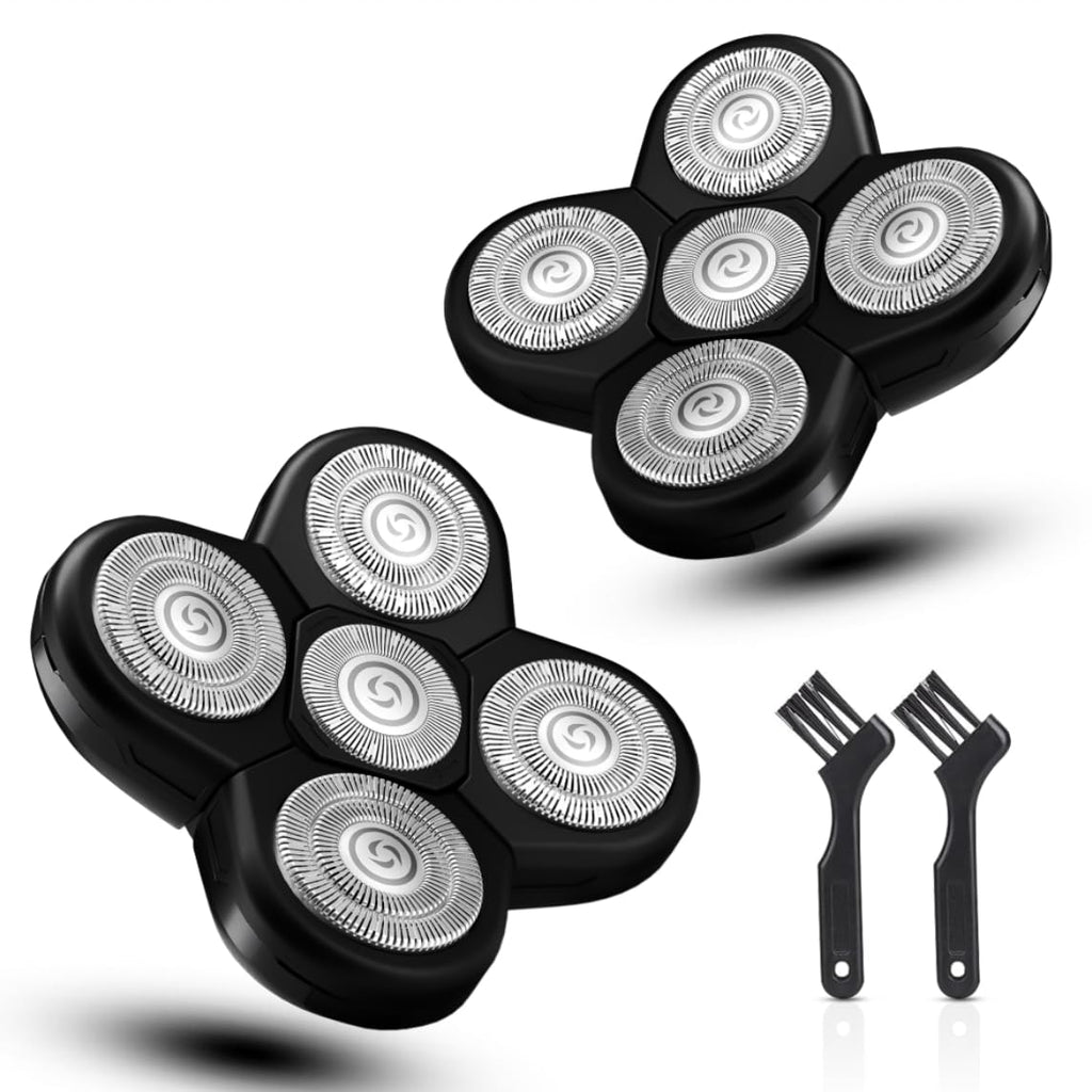 FAMELEC Upgraded Shaver Replacement Blades for Fre* Bi*d Replacement Blades, 5-Blade Rotary Electric Razor Head Shavers for Bald Men, Head Shaver Kit for Freedom, 2 Pack