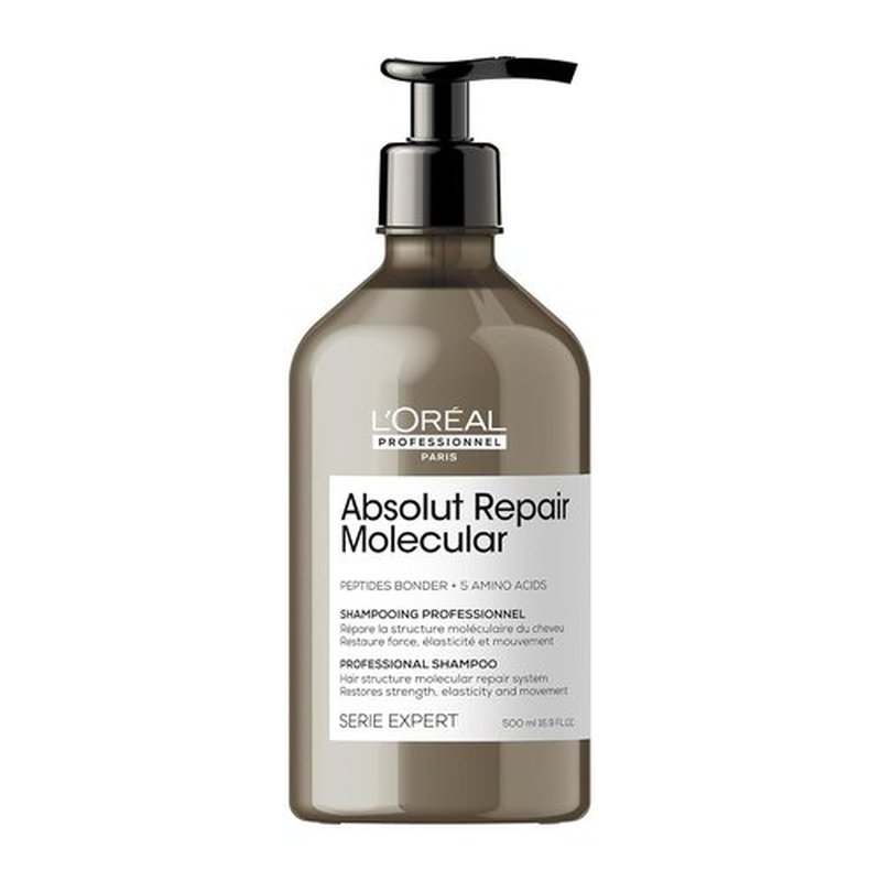 L'Oréal Professionnel Paris Absolut Repair Shampoo - Strengthens & Repairs Damaged Hair | Sulfate-Free, With Peptide Bonder & Amino Acids