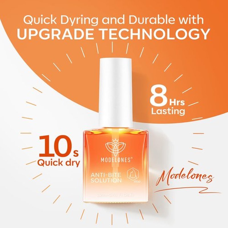 modelones Nail Biting Treatment for Kids Thumb Sucking Deterrent Nail Biting Prevention for Kids Quick Dry Bitter No Bite Nail Polish Stop Biting Nails Repair for Damaged Nails 0.34 fl oz