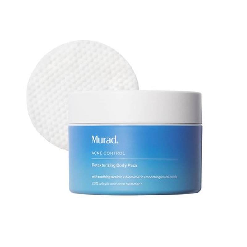 Murad Retexturizing Body Pads - Acne-Fighting Exfoliating Pads with Azelaic, Salicylic & Glycolic Acid | 45 Pads
