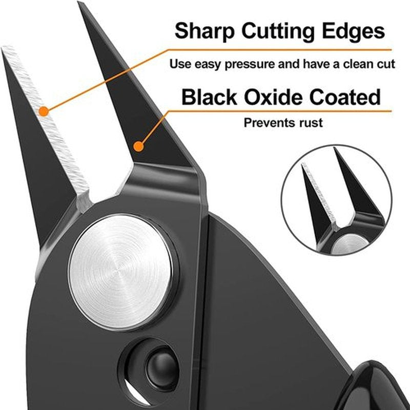 GlamorDove Hair Extension Pliers Keratin Bond Cutting Pliers Wire Flush Cutters Wire Clippers Nippers Hair Extension Tool with an Opening Spring Weft Extensions