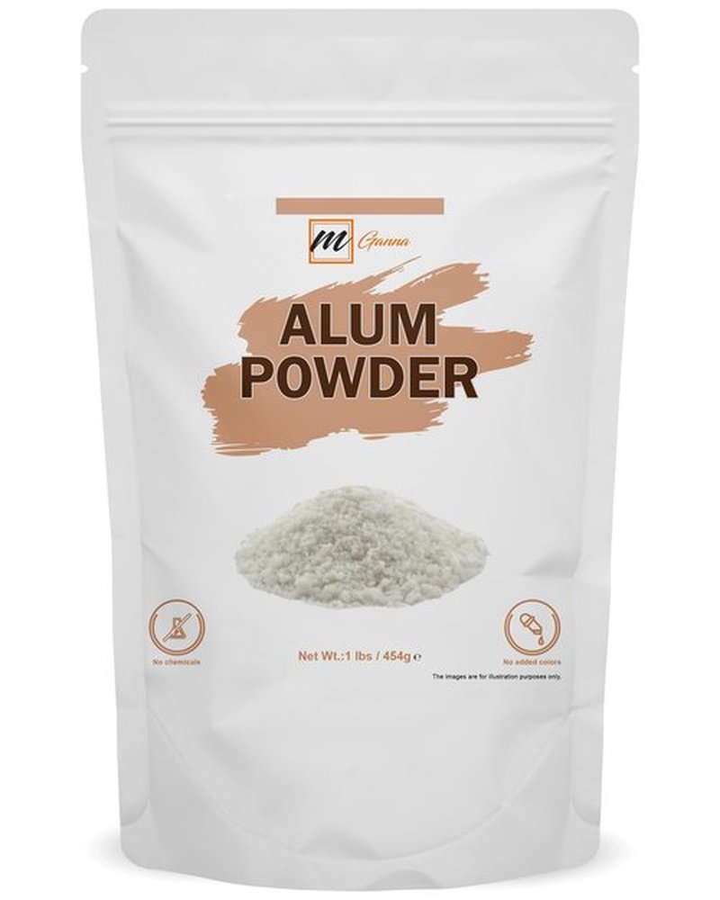 mGanna 100% Natural Alum Powder for Skin and Health Care 454 GMS / 1 LBS