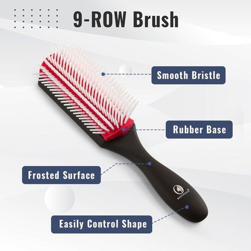 Skiennix Hair Brush Set - Detangler Brush for Natural Curly Hair | Ideal for Women, Men & Kids