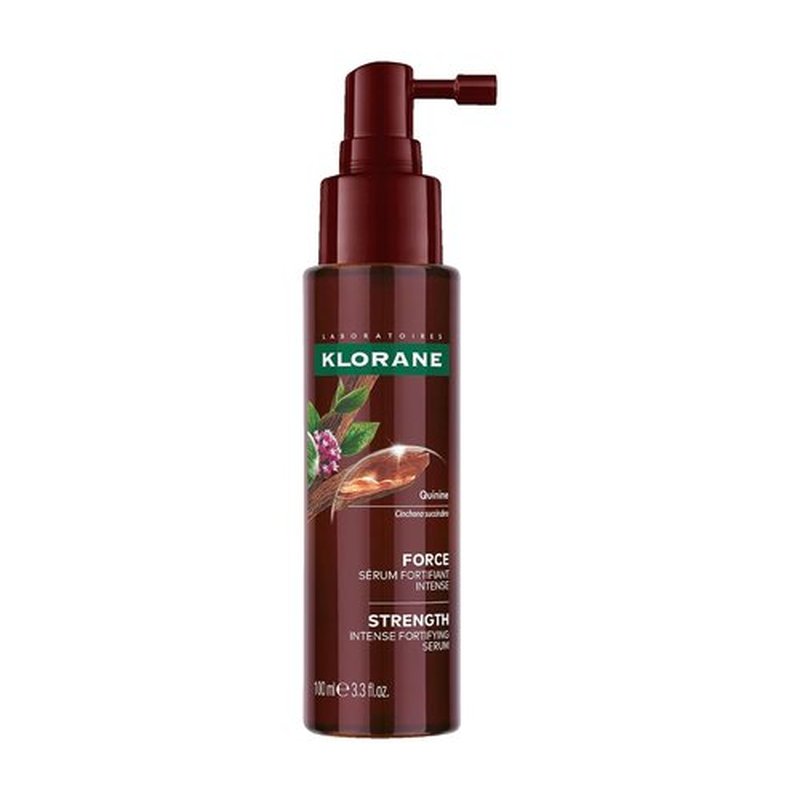 Klorane Intense Strengthening Serum with Quinine | Natural Hair Thinning Solution for Thicker, Healthier Hair | 3.3 fl. oz.