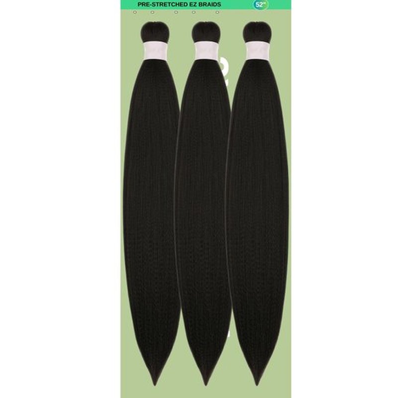 Braiding Hair Pre stretched Black Prestretched Braiding Hair Hypoallergenic Non Toxic Kids Ez Braid Twist Synthetic Knotless