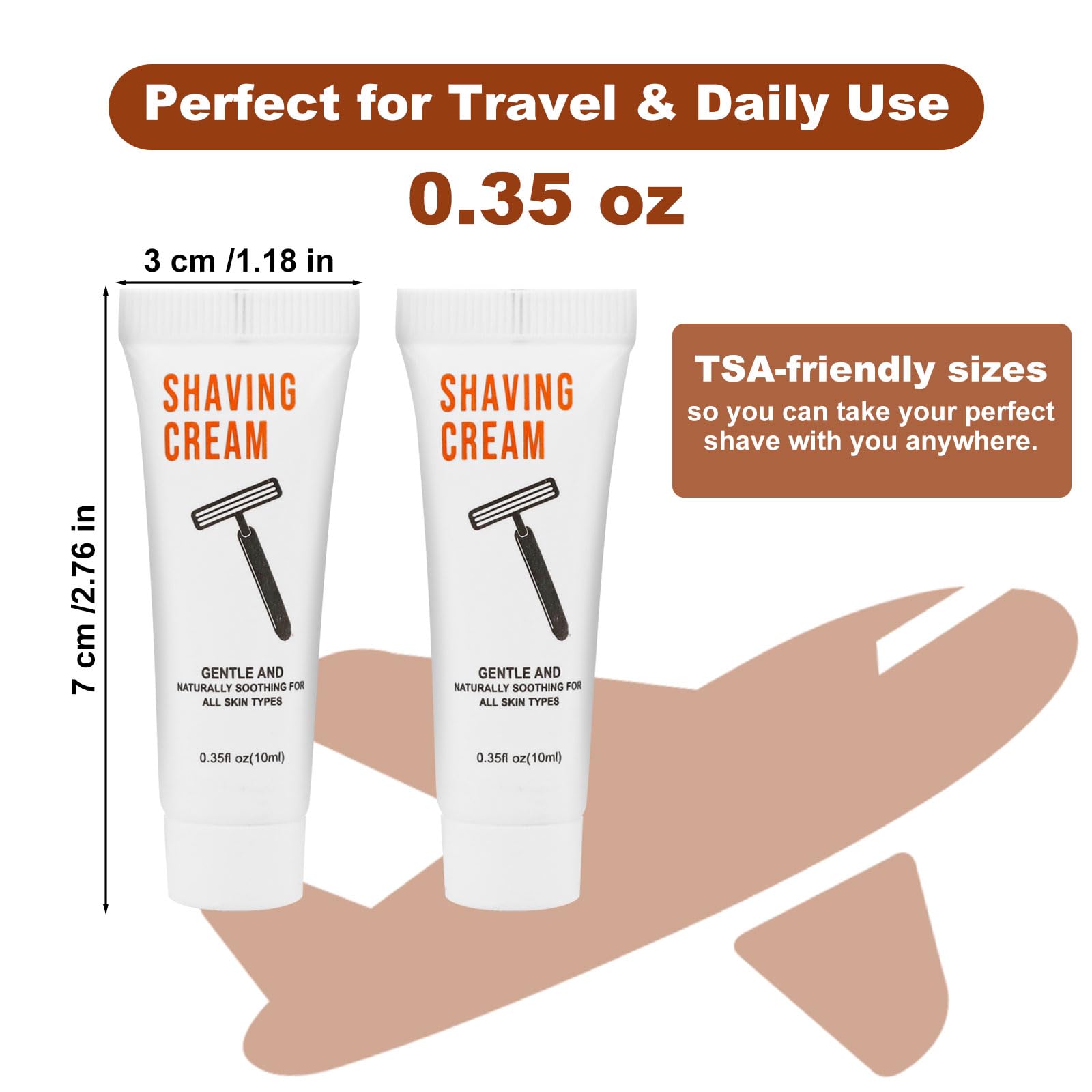 300 Shaving Cream Bulk Travel 10ml/0.35fl oz,Disposable Shaving Cream in Bulk Travel Shave Cream for Hotel Homeless,Jasmine
