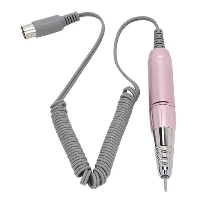 Electric Nail Drill Handle, 5 Pin Adjustable 30000Rpm Nail Drill Handpiece Low Noise Metal Grinding Polishing Pen Salon Home Use for Manicure Pedicure Machine