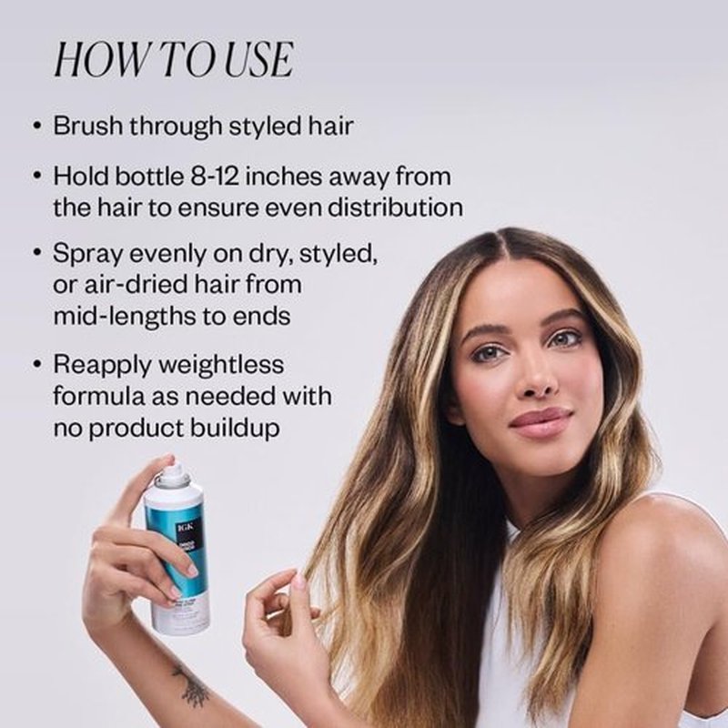 IGK Disco Disco Clear Gloss Shine Spray - Lightweight High-Shine Finishing Hair Spray | Travel Size Set of 2 (2.1 Fl Oz)