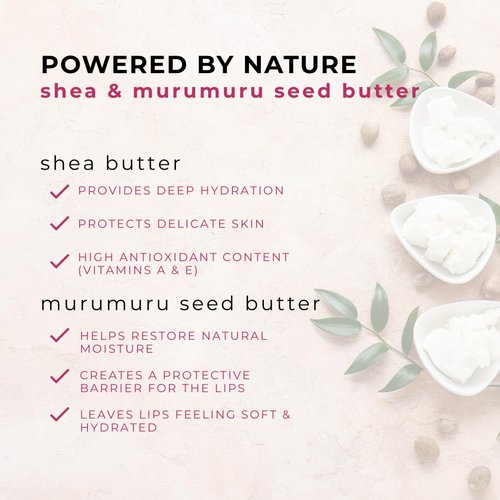 Honeybee Gardens Nectar Lip Mask with Murumuru Seed Butter, Shea Butter, Vegan, Cruelty Free, Gluten Free, Moisturizing, Hydrating