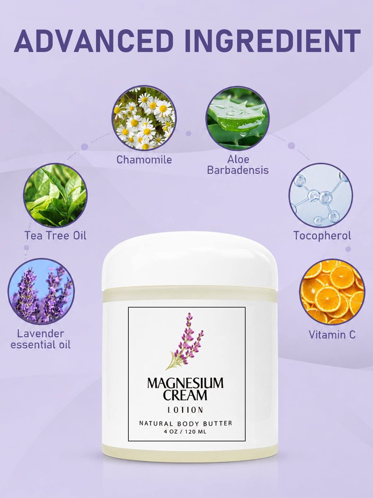 HUSPUR Magnesium Cream, Magnesium Lotion with Arnica, Soothing Relaxation with Natural Magnesium Ingredients Hydrating & Nourishing for Joints, Apply to Before Bed, 3 Packs