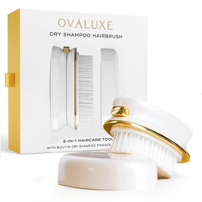 DARCASE Premium Dry Shampoo Brush Applicator - Refillable 30ml Unscented Non-Aerosol for Women