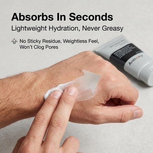Anthony After Shave Balm - Cooling Hydrating Lotion with Aloe Vera & Vitamins A, C, E | 3 Fl Oz