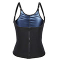 Women Waist Trainer Vest, Zipper Fitness Body Shaper Sweat Breathable Fat Burning Shapewear