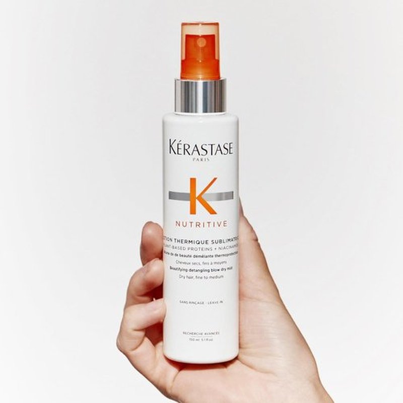 KERASTASE Nutritive Heat Protecting Spray - Nourishing Heat Protectant for Fine to Medium Dry Hair | 5.1 Fl Oz