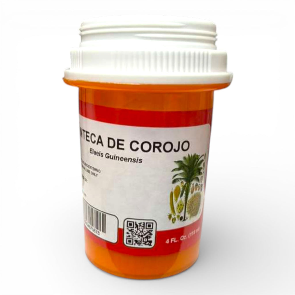 Manteca de Corojo 4 fl oz – Corojo Palm Oil for Santeria Ifa Orisha Rituals Spiritual Ceremonies Botanica Religious Supply External Use Only