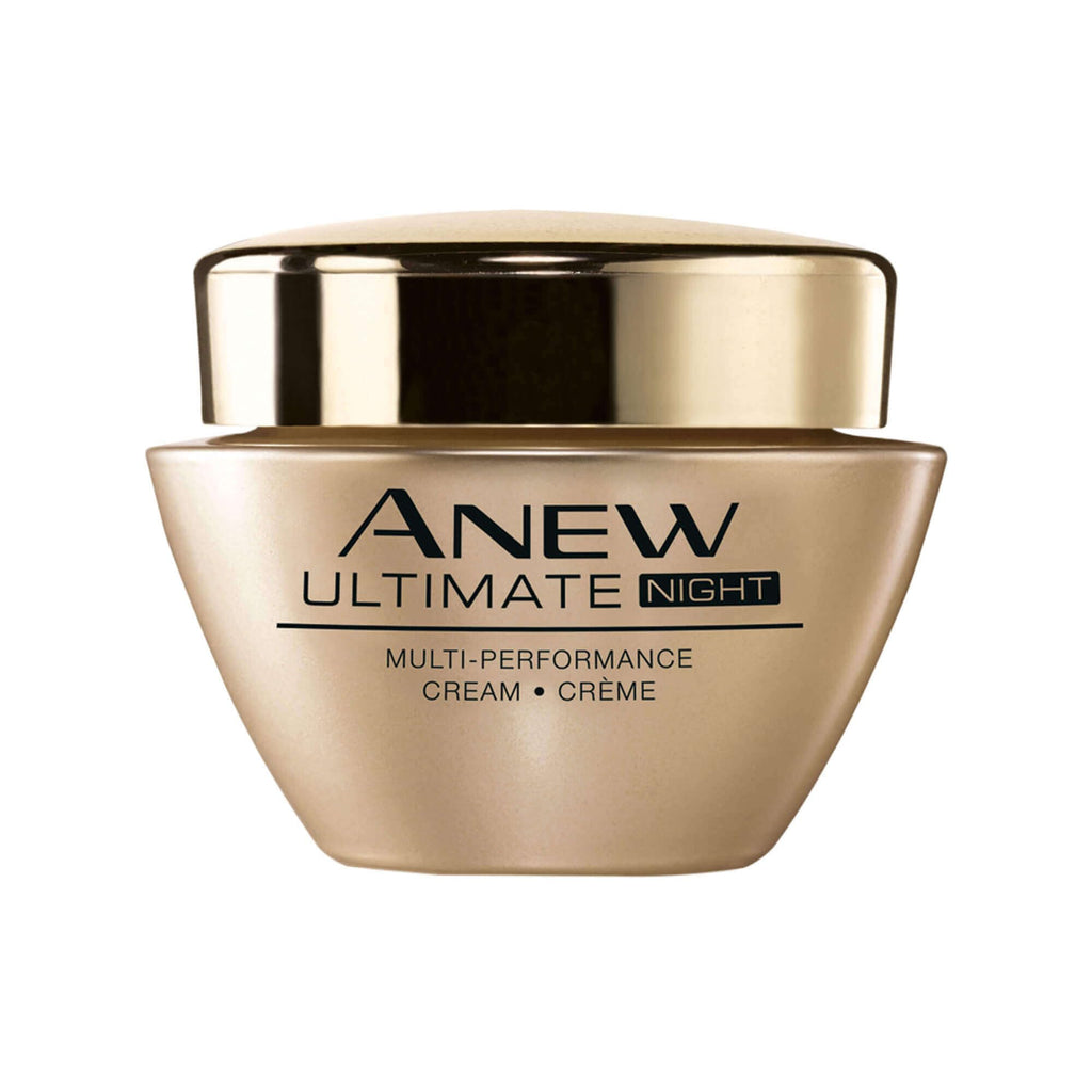 AVON Anew Ultimate Multi-Performance Night Cream for Women – Anti-Aging Facial Moisturizer with Celluvive Complex – Firming Wrinkle Cream for Face, Jawline & Neck, 1.7 oz