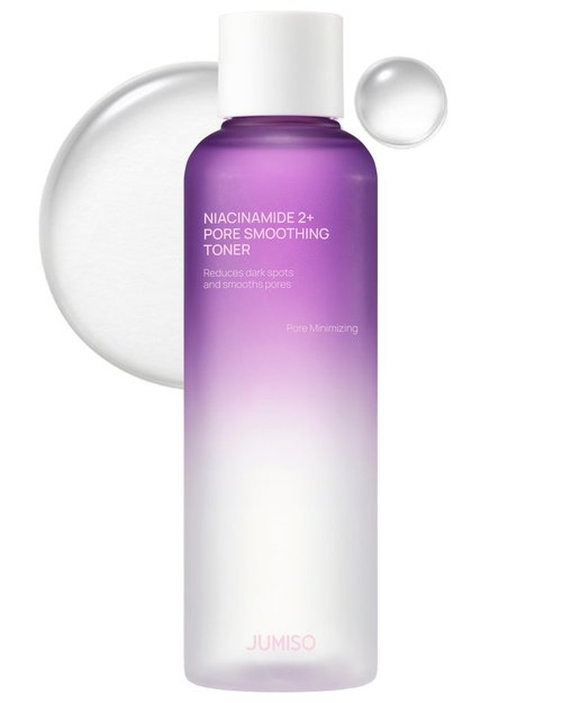 JUMISO Niacinamide 2% + PHA/BHA Pore Smoothing Toner (205ml/6.93 fl oz), 1% TXA + Glutathione, Glass Skin Prep, Gentle Exfoliation for Textured Skin, Unscented, Korean Skincare