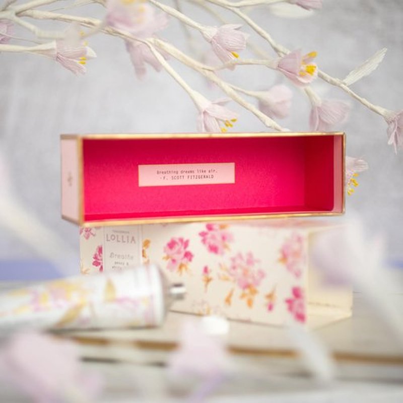 Lollia Hand Cream - Peony & White Lily Scented Moisturizing Lotion | 4 oz Quick-Absorbing Formula