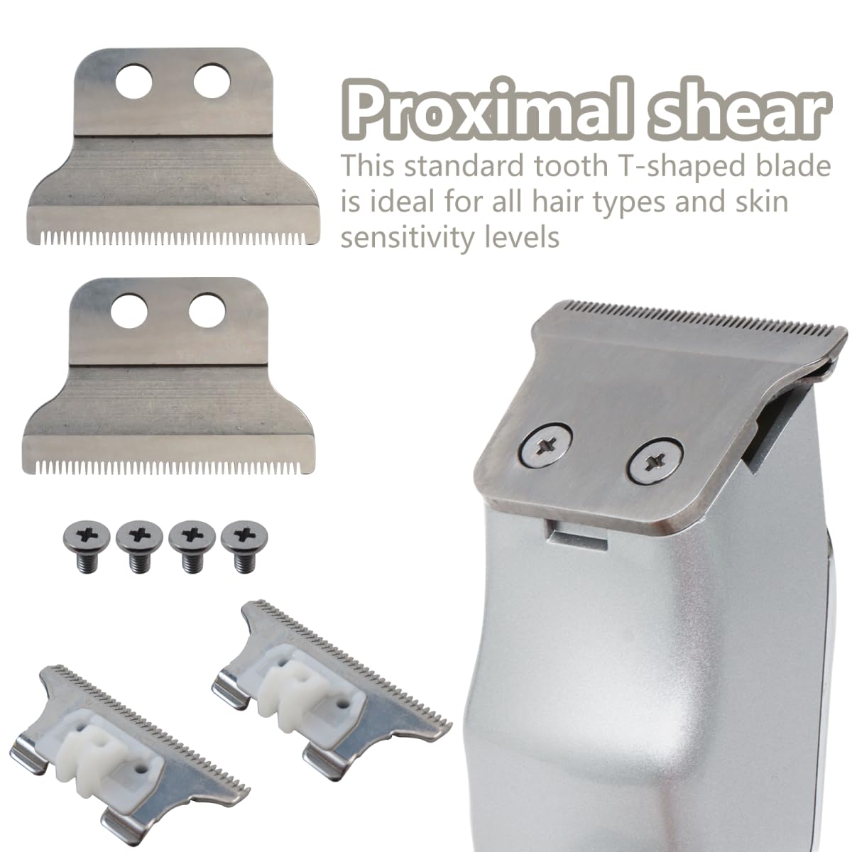 Gxcdizx Trimmer Blades Set for Wahl 5 Star Series Detailer (8081) Cordless Detailer LI (8171) T*Wide Blade Replacement