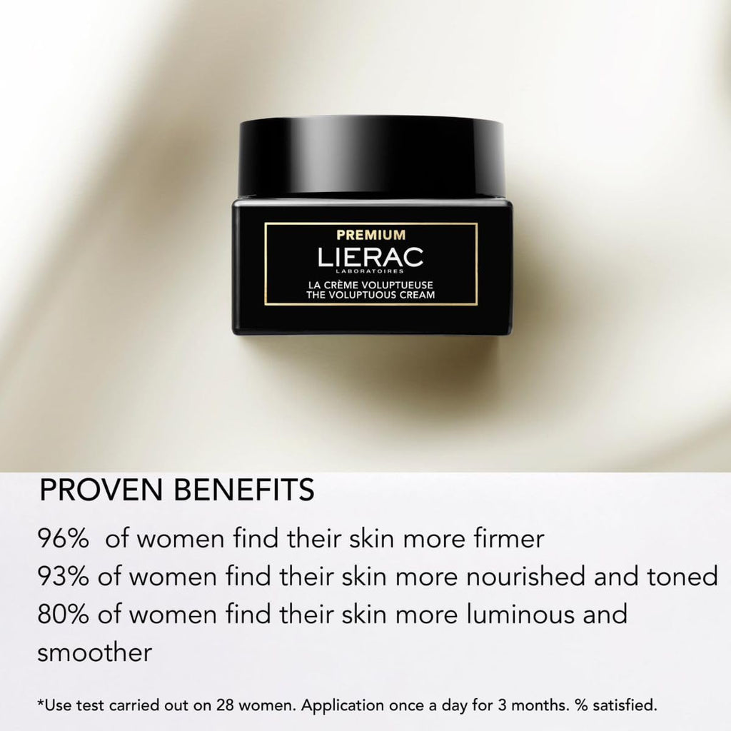Lierac The Voluptuous Face Cream - Wrinkle-Minimizing Face Moisturizer Cream for Woman - 50ml (Eco-Refill)