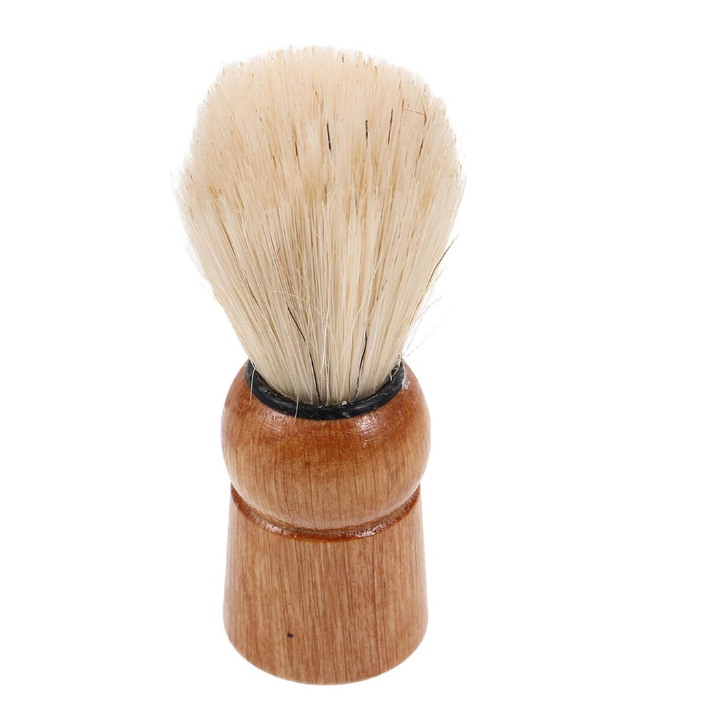 Hoement Retro Beard Brush with Handle 3.54In Compact Shaving Brush for Men S Beard Grooming Face Hair Foaming Travel Use