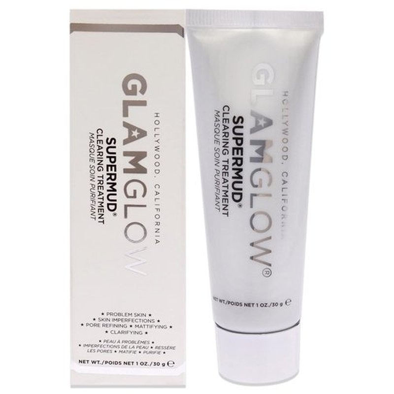 Glamglow Supermud Clearing Treatment - Deep Cleansing Facial Mask for Clear Skin | 1 oz