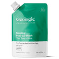 Geologie Cooling Hair Co-Wash - 4-in-1 Cleanser, Conditioner, Mask & Serum | Tea Tree Oil & Aloe Vera | Eco-Friendly Pouch