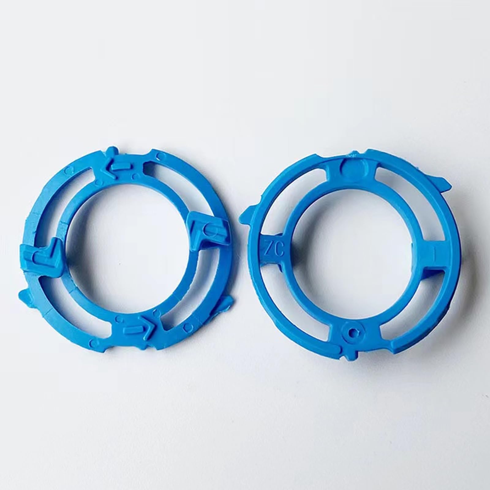 Suleto 3PCS Shaver Head Blade Holder Plate Fits for Series 5000, 3PCS Razor Retaining Lock-Ring Blue Blade Retaining Rings for SH50 Series
