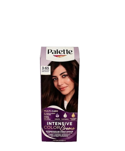 Palette Intensive Color Creme - Dark Chocolate Permanent Hair Color | Rich, Long-Lasting Color