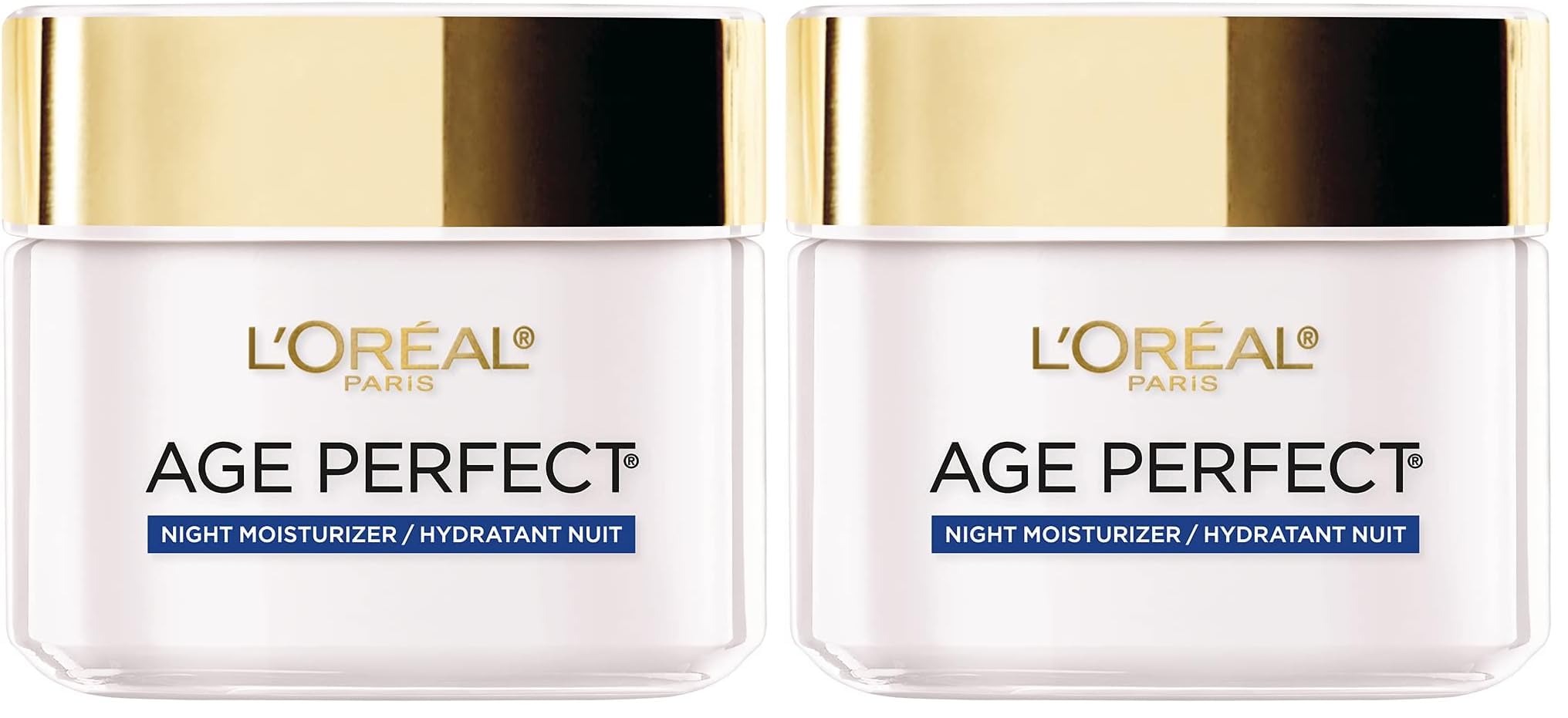 L'Oreal Paris Age Perfect Collagen Expert Anti-Aging,Anti-Wrinkle Night Moisturizer 2.5 oz,(Pack of 2)