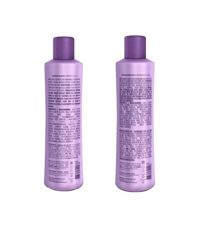 Plastica Dos Fios Home Care Kit- Maintenance Set Shampoo and Conditioner Hair Smoothing For All Hair Types, (2x300ml) Keratin Hair