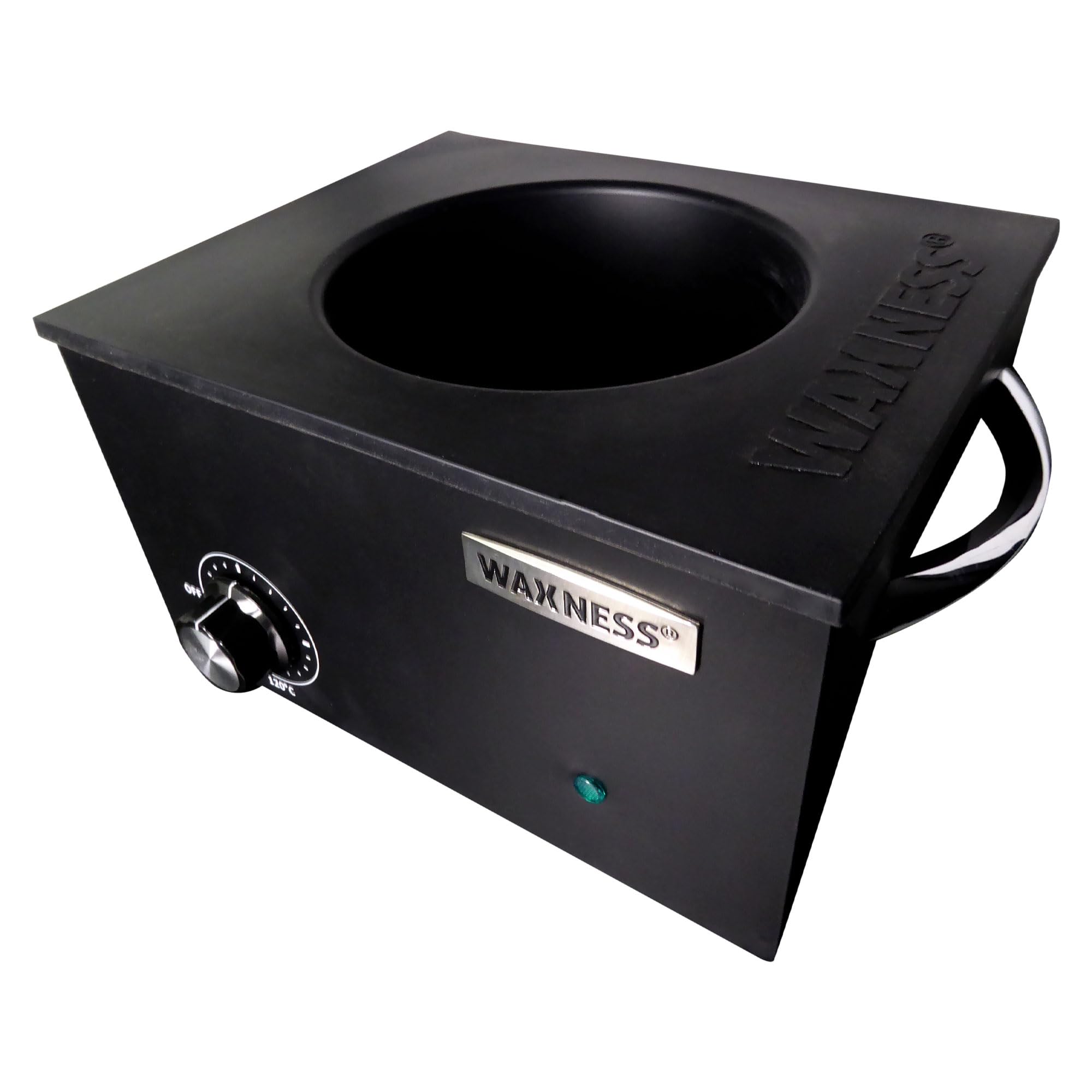 Waxness WN-6003 Elite-Series Large Professional Wax Heater Matte Black, 5.5 lb Capacity, Electronic Temperature Control, 300W, for Professional Use
