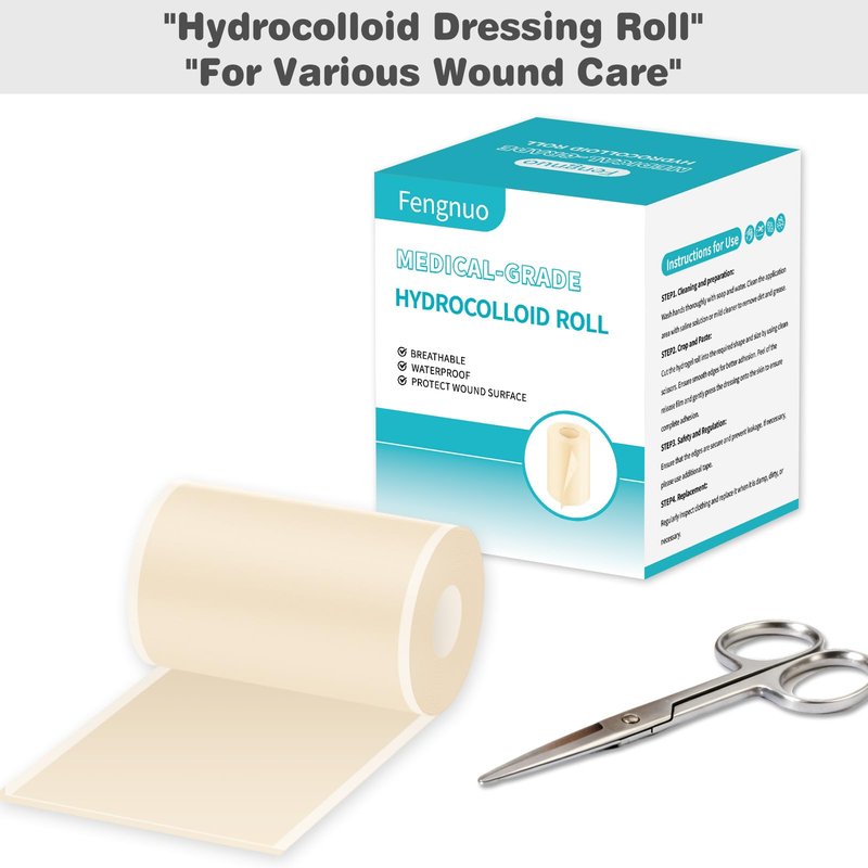 Medical-Grade Hydrocolloid Roll – 2" x 4.92ft – Versatile Wound Care & Acne Patch for Blisters, Cuts, Tattoos & Post-Surgical Healing | Self-Adhesive Hydrocolloid Bandage for All-Day Protection