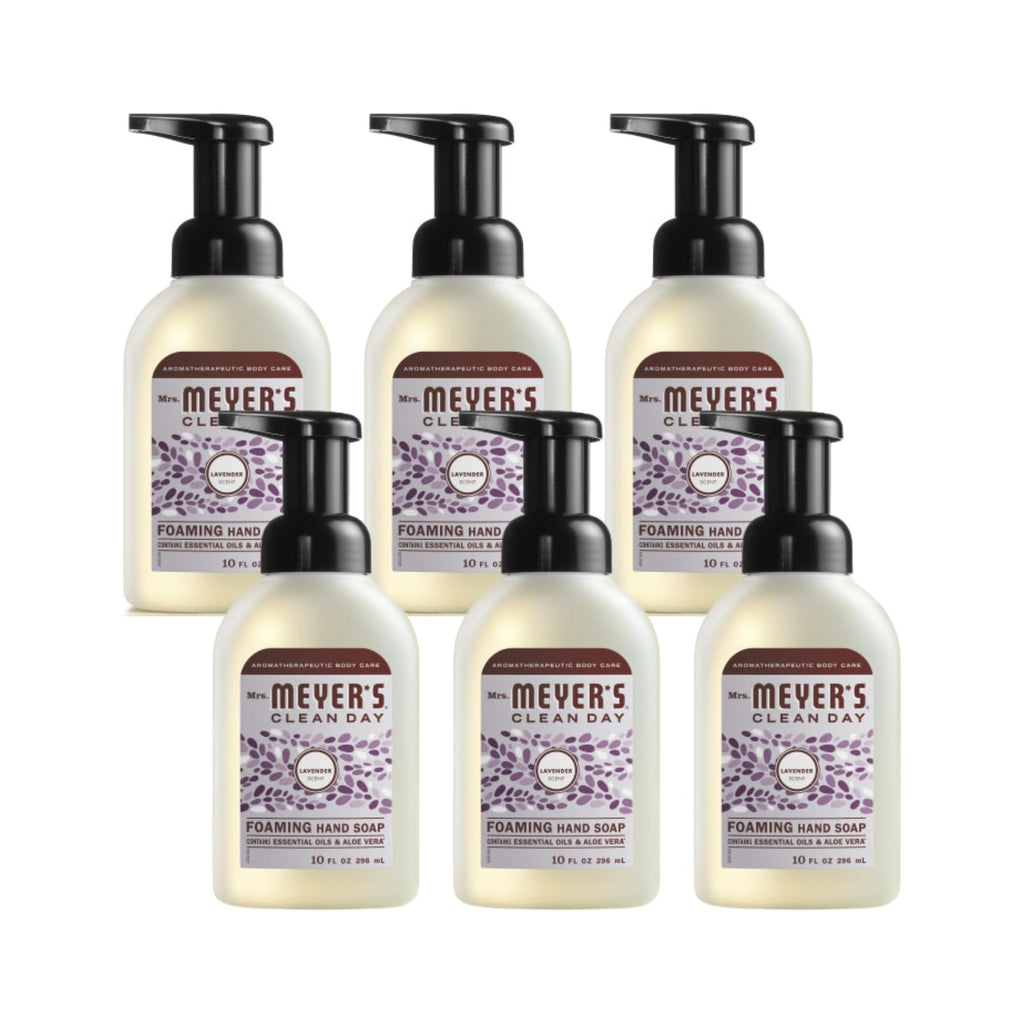 Mrs. Meyer's Foaming Hand Soap, Lavender, 10 Oz (Pack of 6)