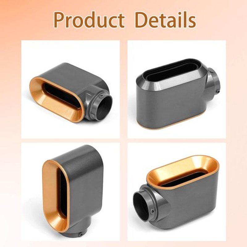 Pre-Styling Dryer Attachment Nozzle Replacement for Dyson Airwrap Styler Accessories, Fast Drying Attachment, Part No. 969759-01, Nickel/Copper