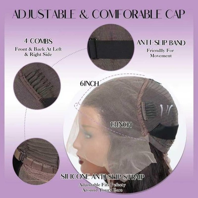 Jexazr Body Wave Wigs Human Hair 13x6 Real Frontal Wig 200 Density HD Transparent Lace Front Wigs Human Hair Pre-Plucked Can Last 6-9 Months Tangle-Free Natural Black for Women 20Inch